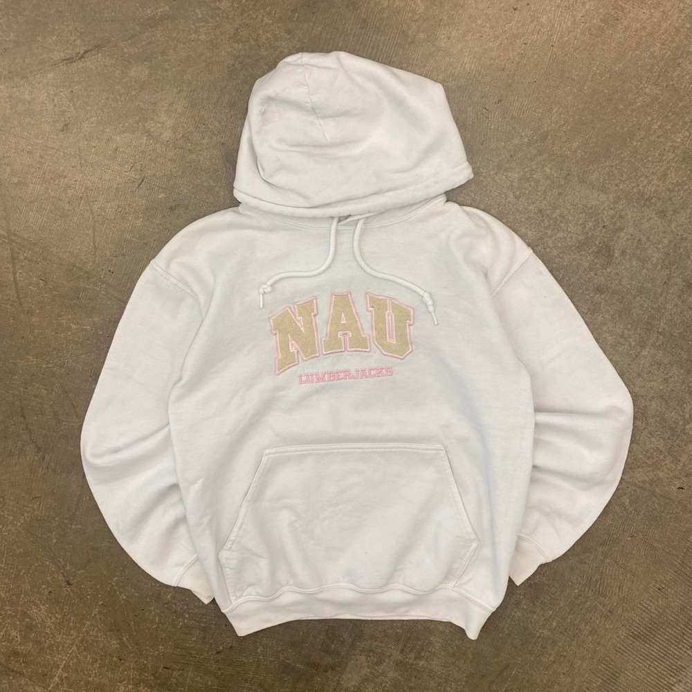 Vintage NAU Northern Arizona University Lumberjacks 90s Pink Women's Hoodie S